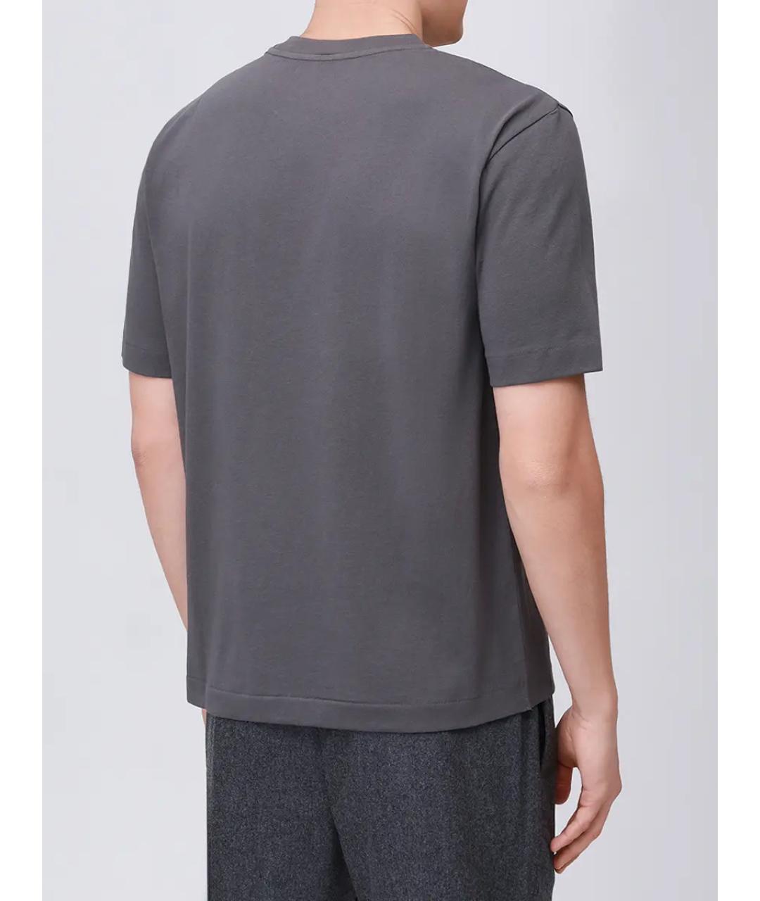 JACOB COHEN Серая хлопковая футболка, фото 3