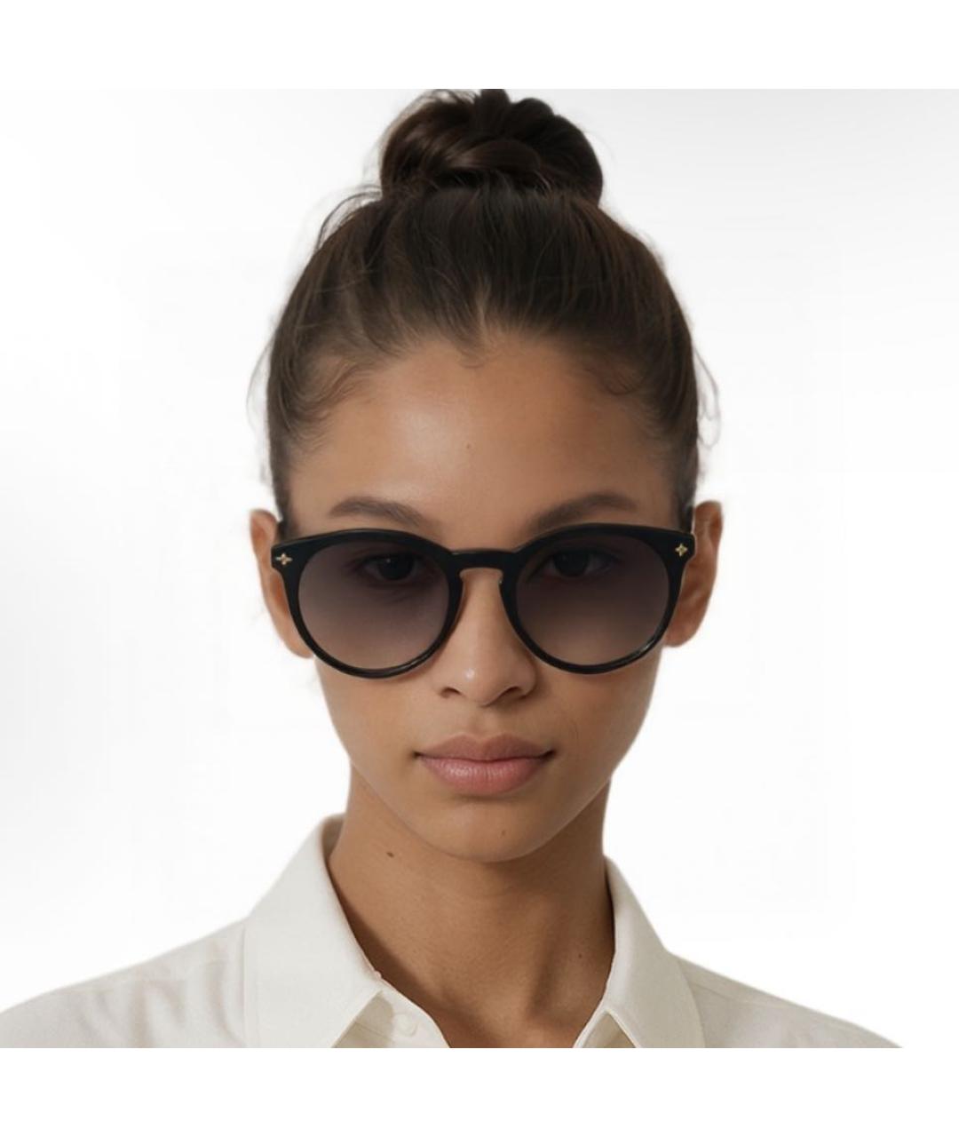 LOUIS VUITTON Черные пластиковые солнцезащитные очки, фото 3