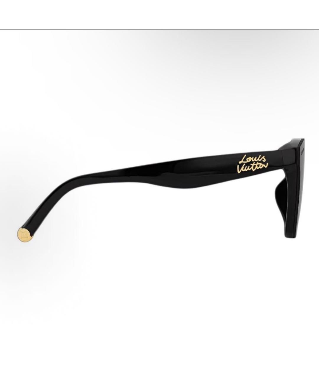 LOUIS VUITTON Черные пластиковые солнцезащитные очки, фото 3