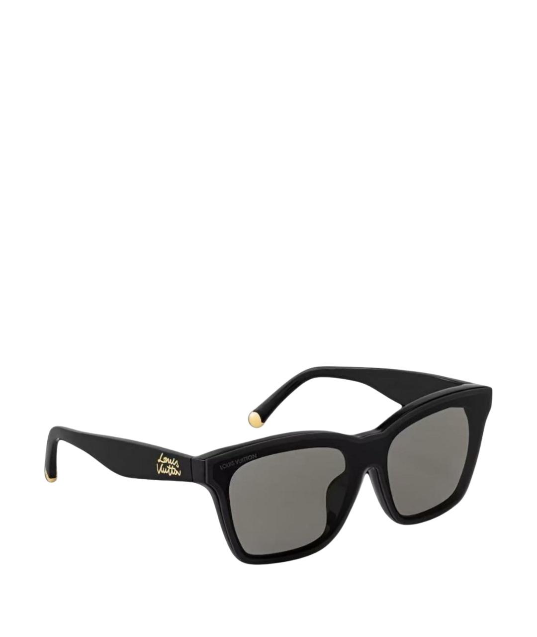 LOUIS VUITTON Черные пластиковые солнцезащитные очки, фото 1