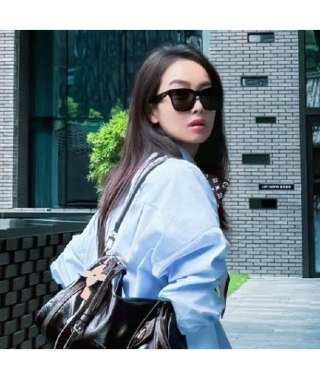 LOUIS VUITTON Черные пластиковые солнцезащитные очки, фото 4