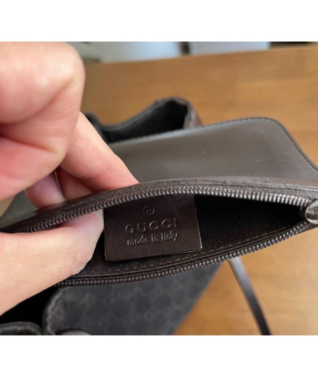 GUCCI Черная деним сумка тоут, фото 6