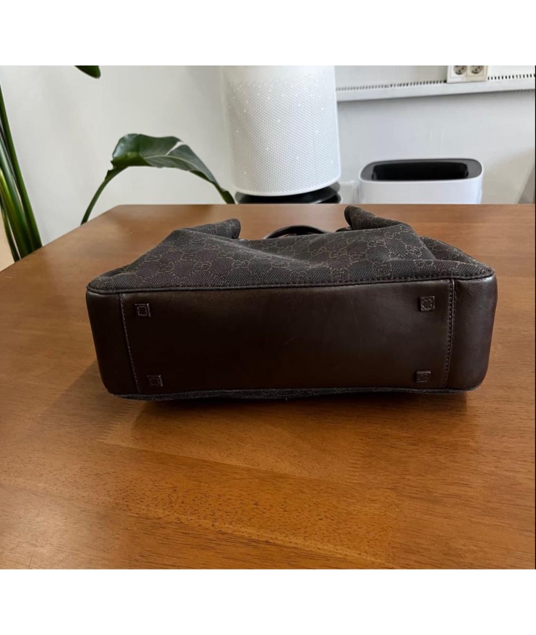 GUCCI Черная деним сумка тоут, фото 7