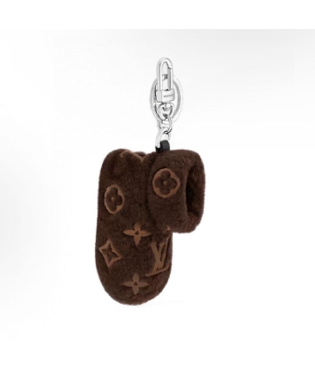 LOUIS VUITTON Коричневый брелок, фото 2