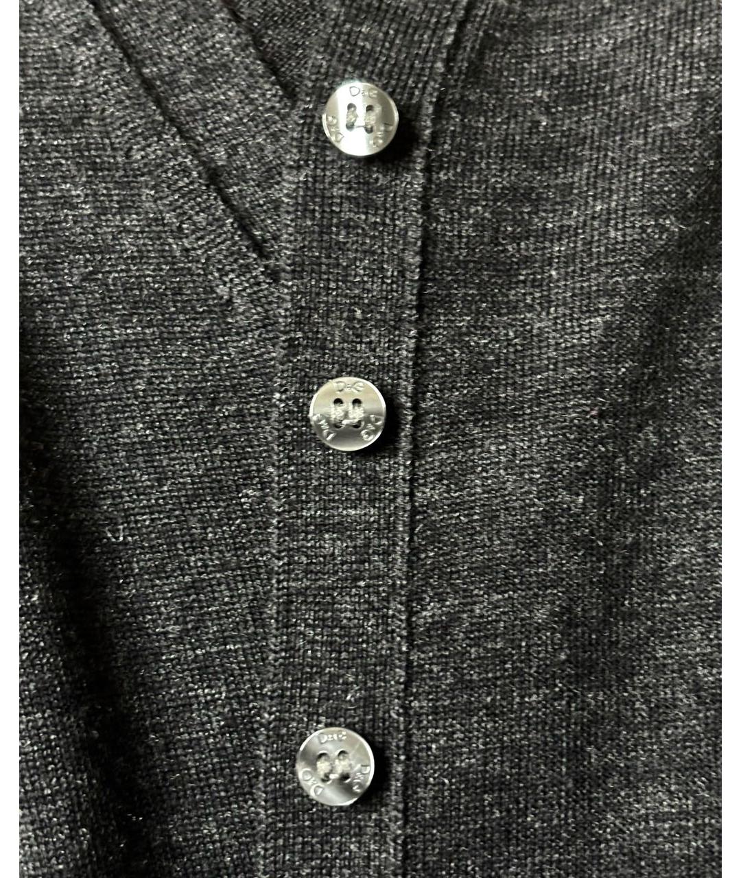 DOLCE&GABBANA Черное шерстяное повседневное платье, фото 7