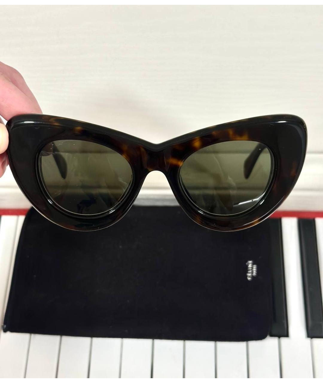 CELINE Мульти пластиковые солнцезащитные очки, фото 2