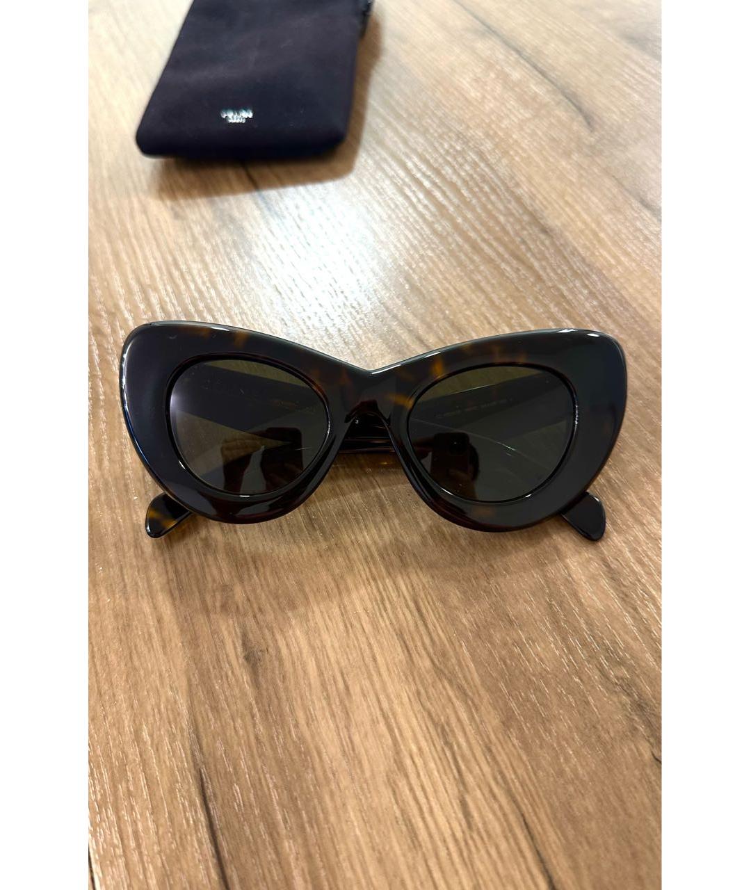 CELINE Черные пластиковые солнцезащитные очки, фото 2