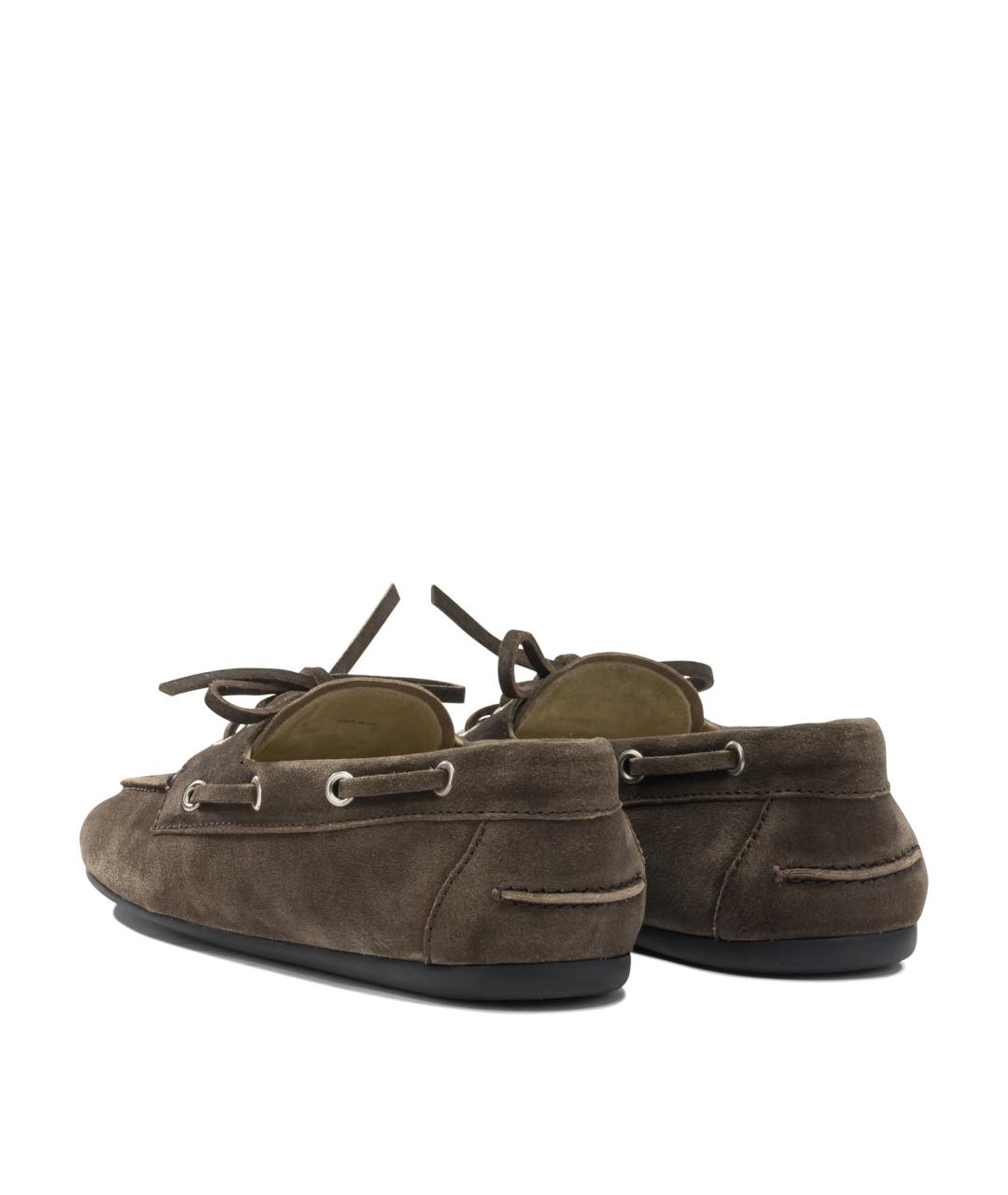 MIU MIU Коричневые кожаные лоферы, фото 4