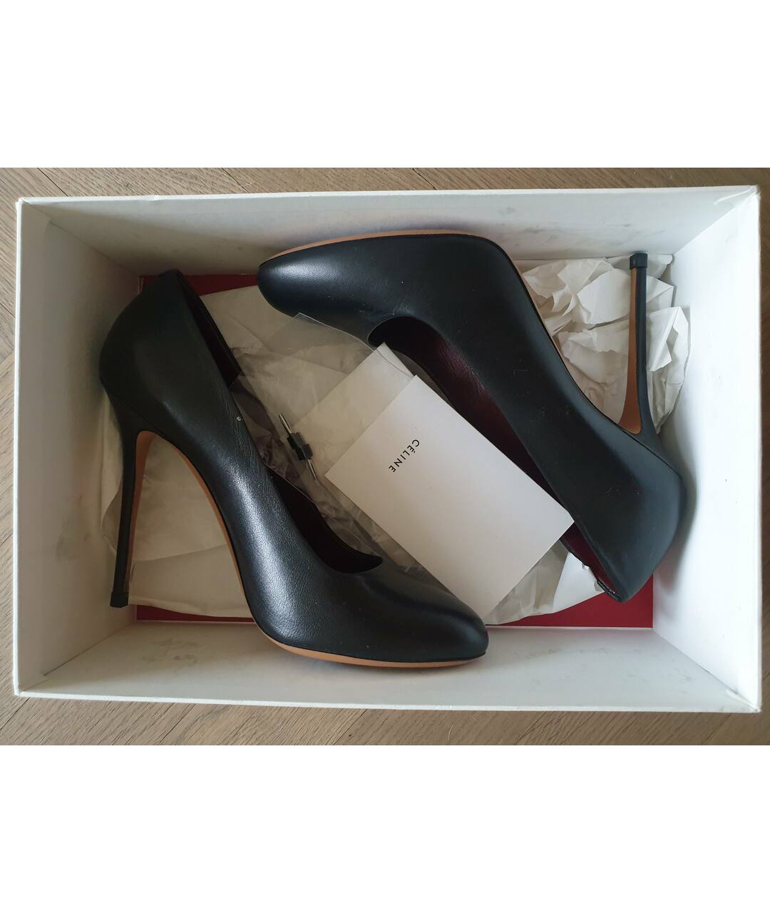 CELINE PRE-OWNED Черные кожаные туфли, фото 4