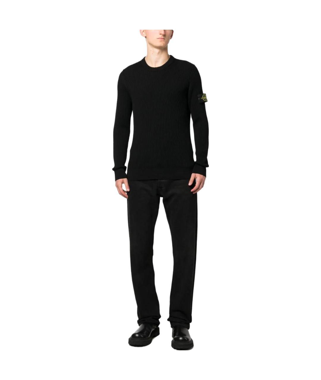 STONE ISLAND Черный джемпер / свитер, фото 2