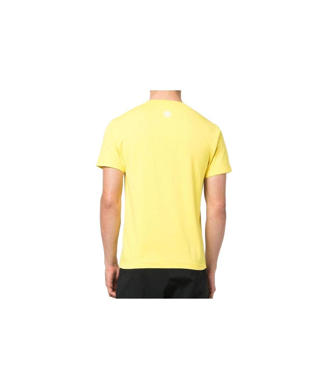 STONE ISLAND Желтая футболка, фото 2