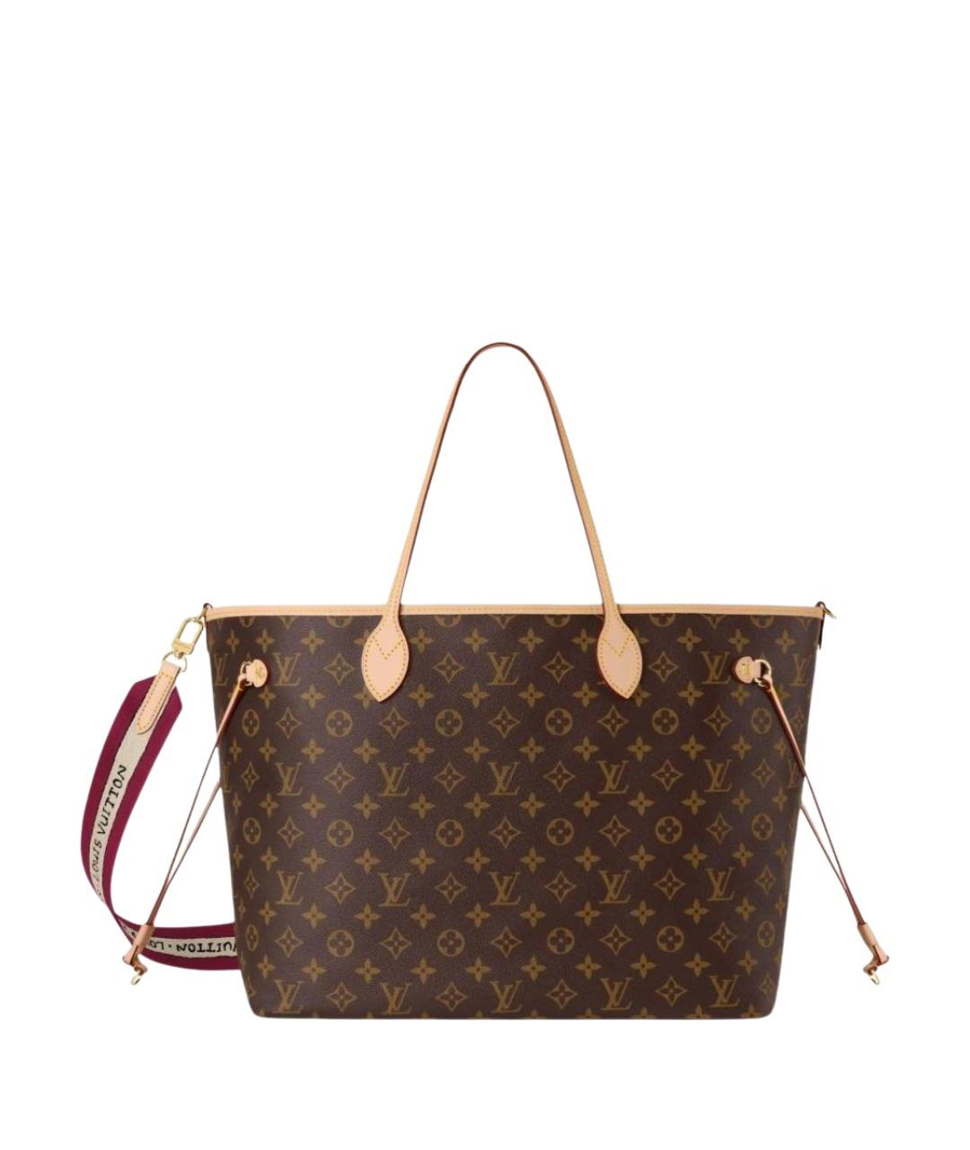 LOUIS VUITTON Коричневая сумка с короткими ручками, фото 1