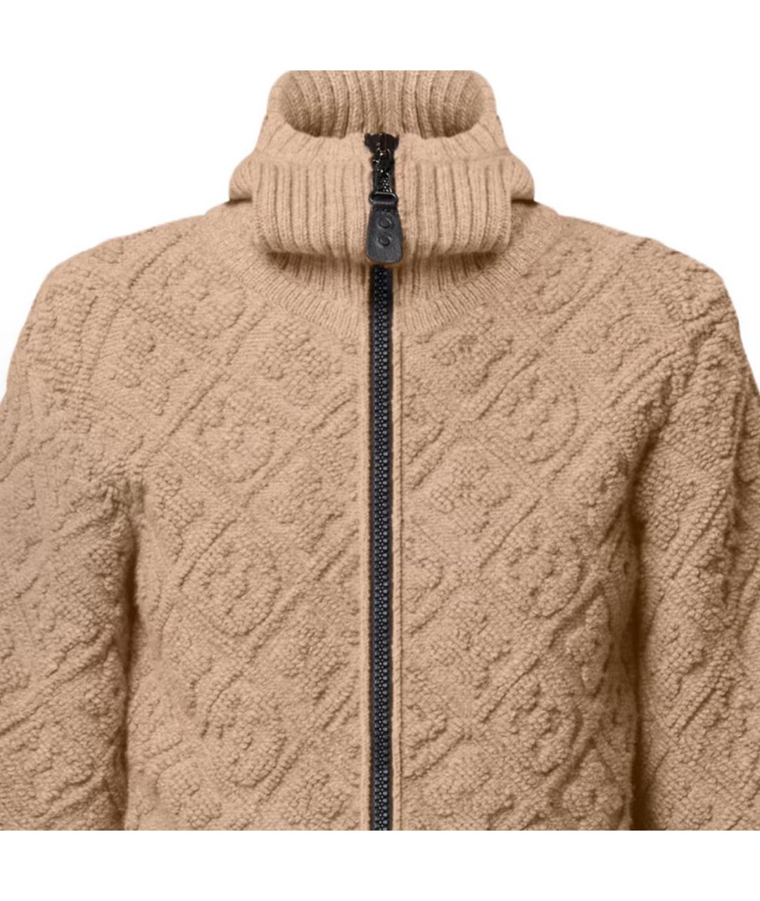 LOUIS VUITTON Бежевый шерстяной кардиган, фото 4