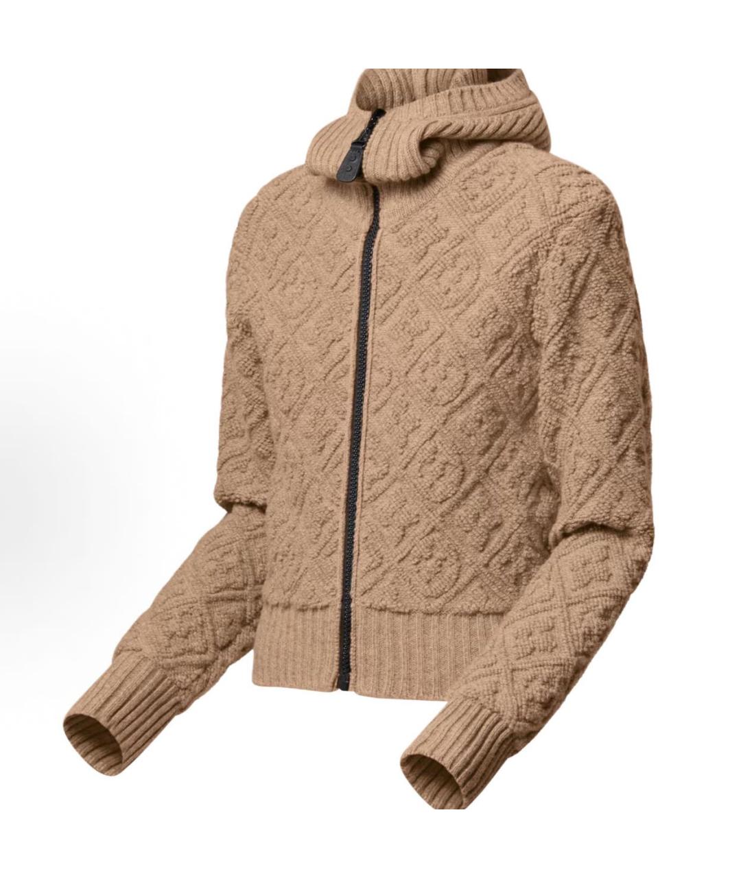 LOUIS VUITTON Бежевый шерстяной кардиган, фото 2