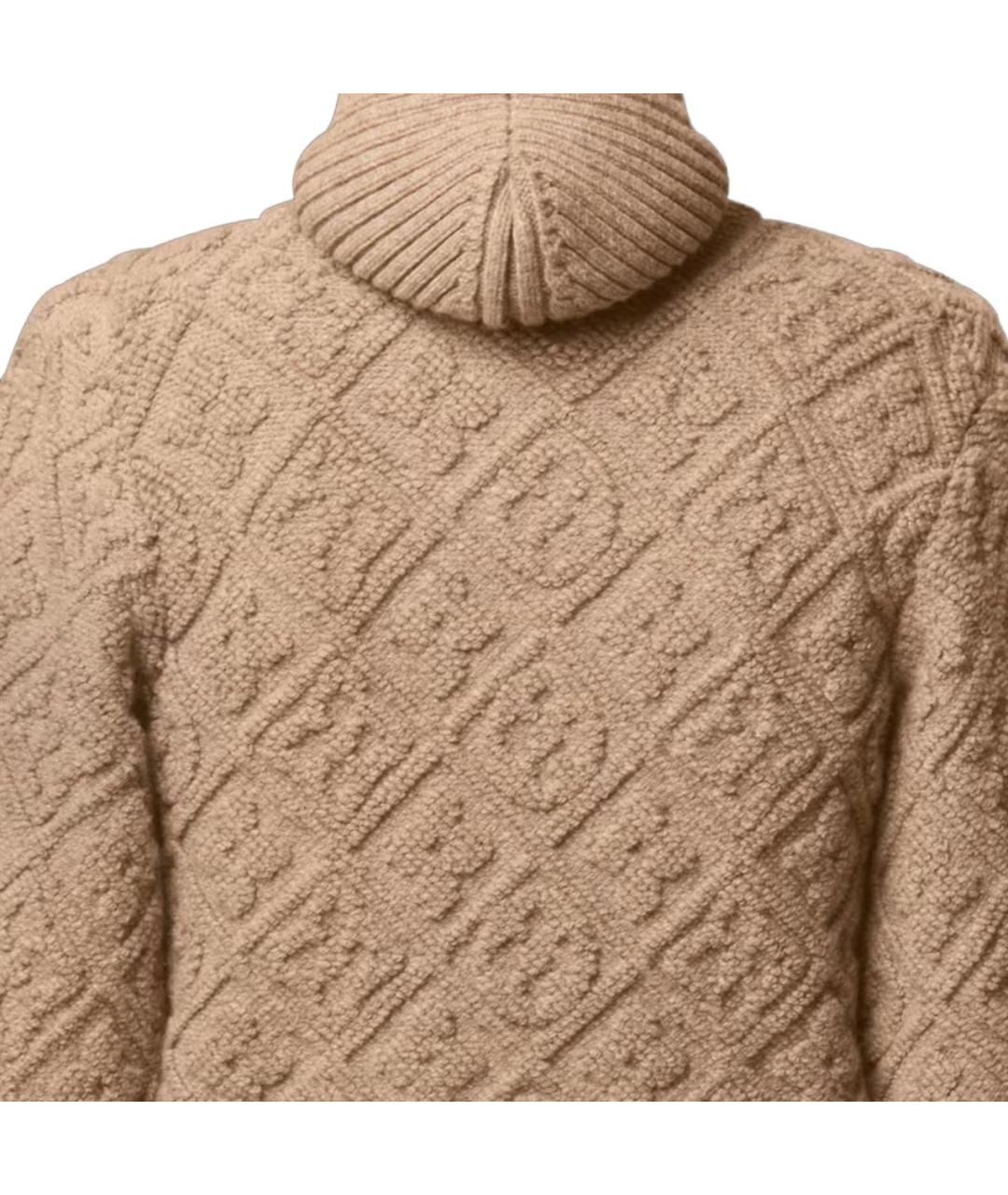 LOUIS VUITTON Бежевый шерстяной кардиган, фото 5