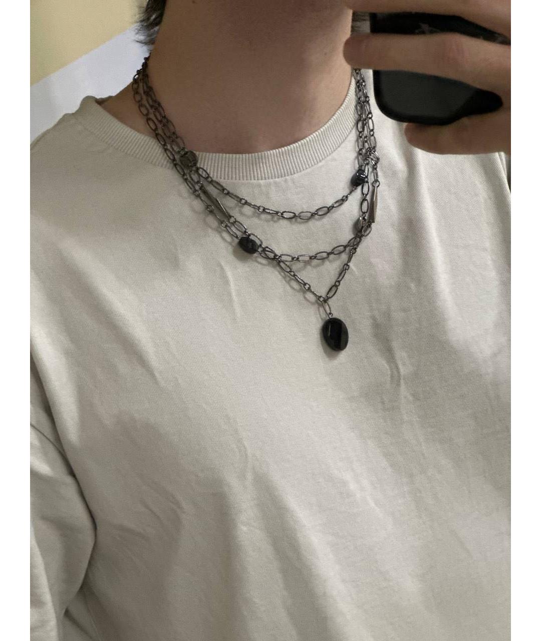 YOHJI YAMAMOTO Черная цепочка/подвеска, фото 6