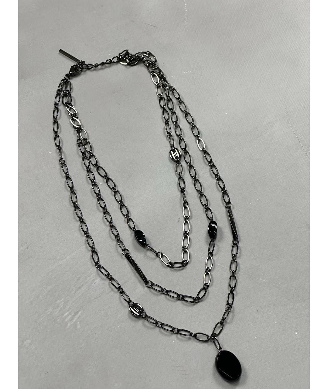 YOHJI YAMAMOTO Черная цепочка/подвеска, фото 3