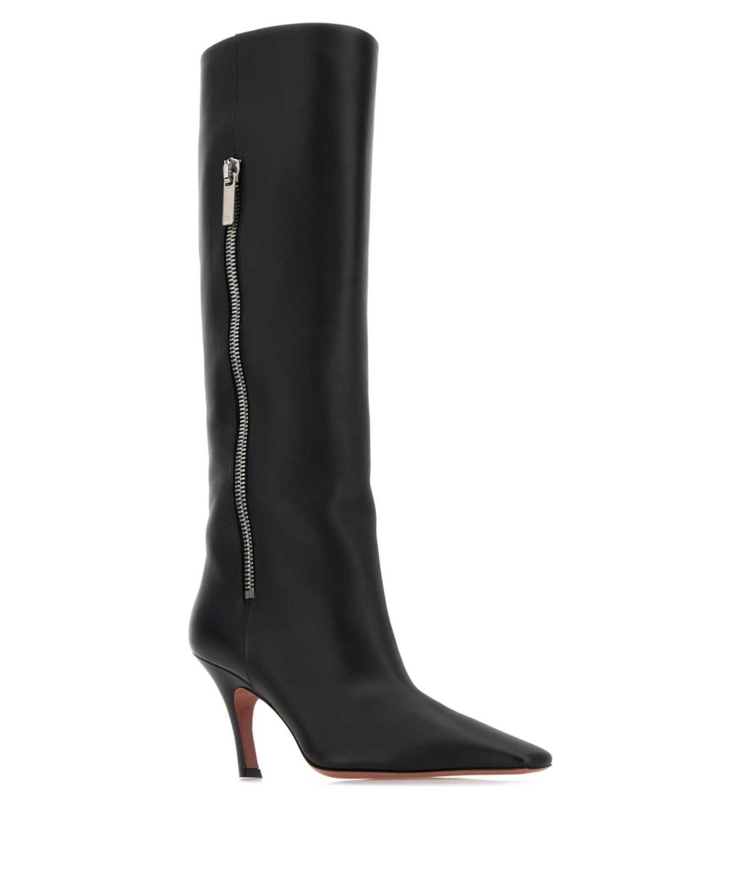 Amina Muaddi Черные кожаные брогги и оксфорды, фото 2