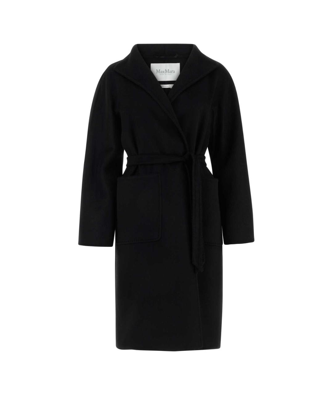 MAX MARA Черное кашемировое пальто, фото 1