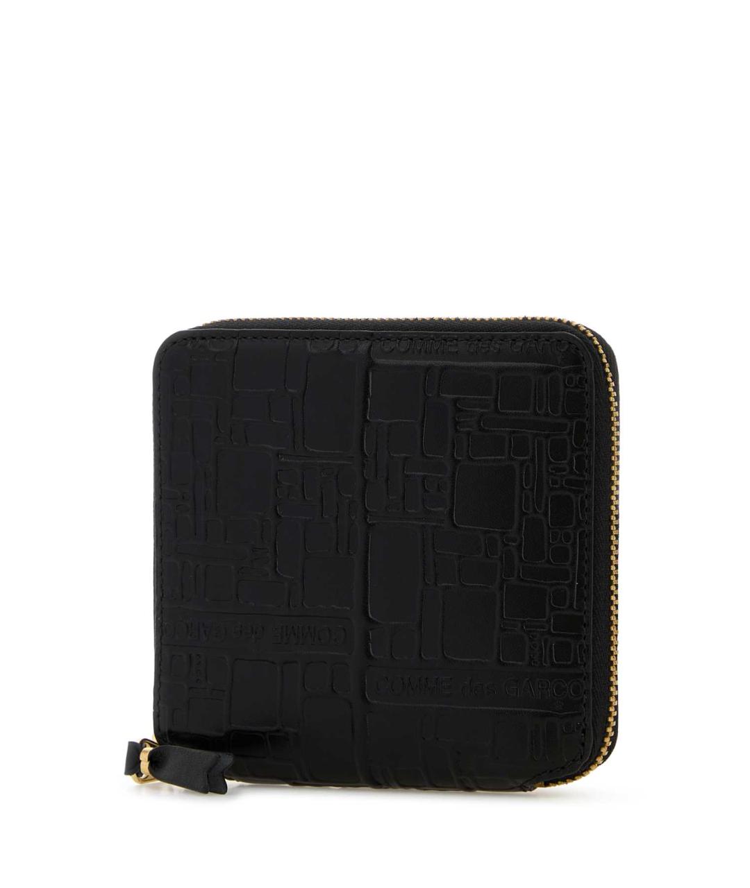COMME DES GARÇONS Черный кожаный кошелек, фото 2