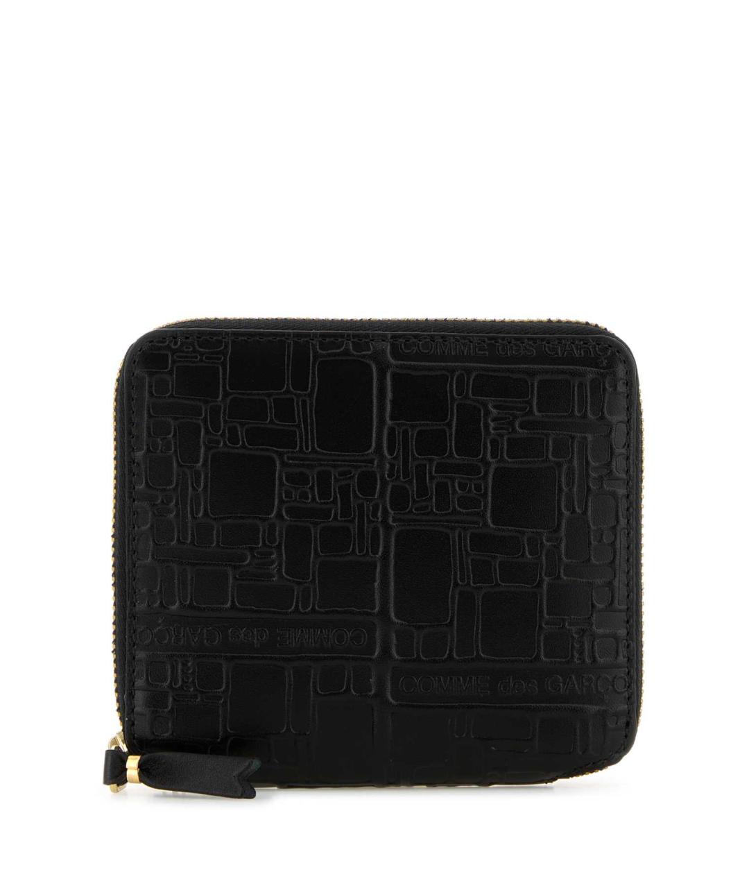 COMME DES GARÇONS Черный кожаный кошелек, фото 1
