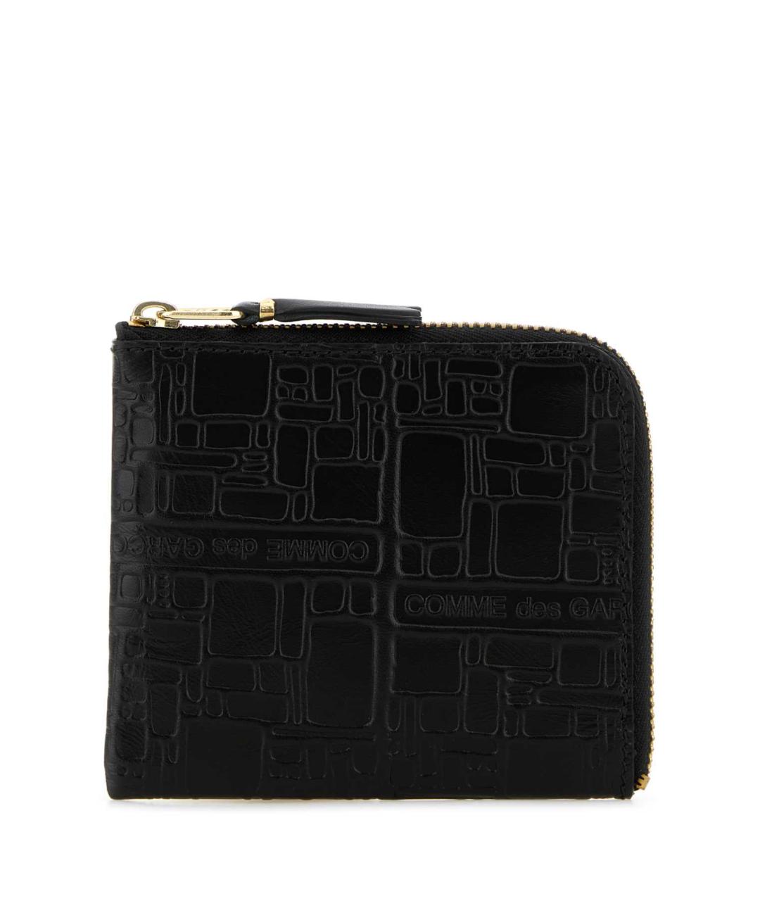 COMME DES GARÇONS Черный кожаный кошелек, фото 1