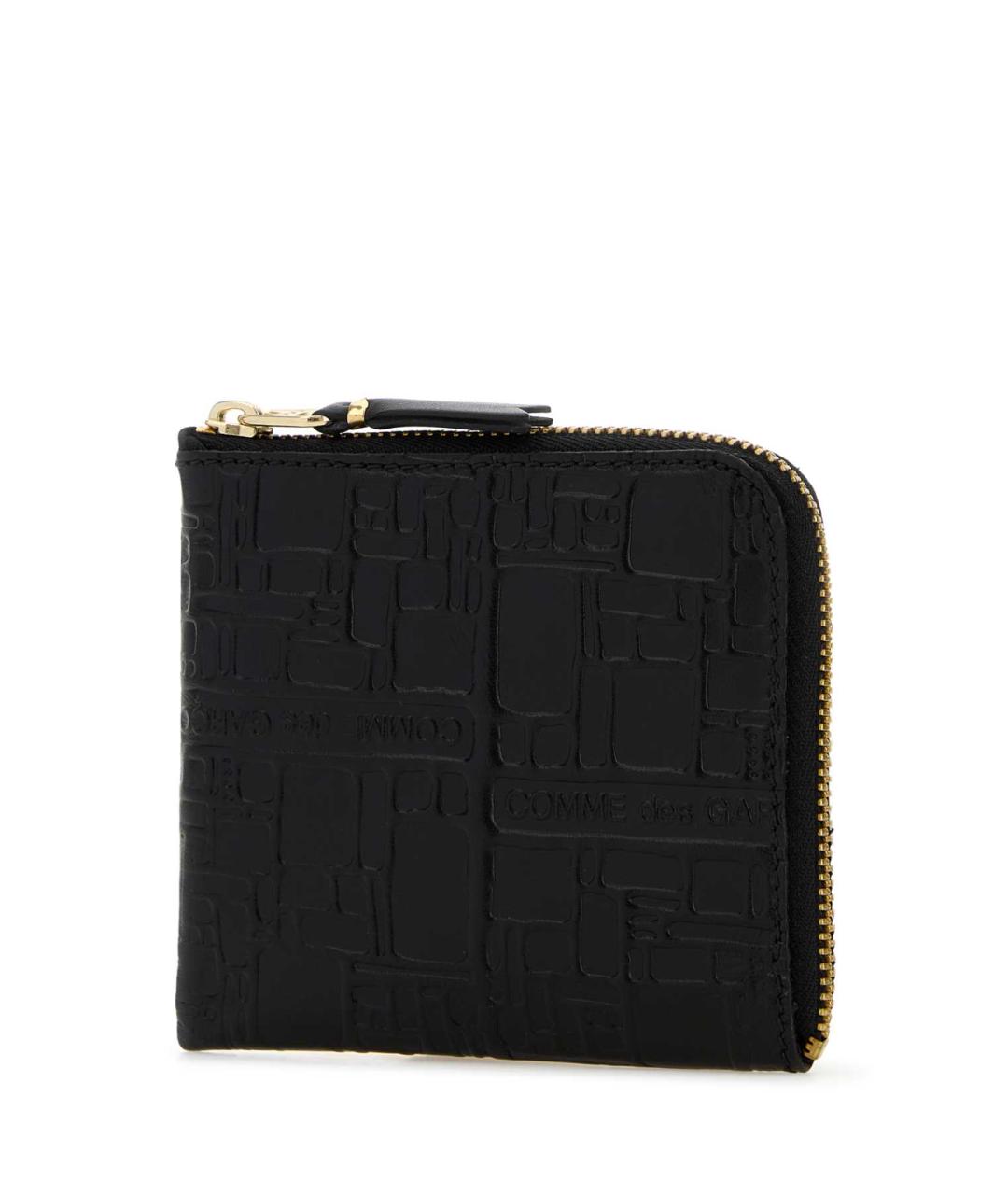 COMME DES GARÇONS Черный кожаный кошелек, фото 2