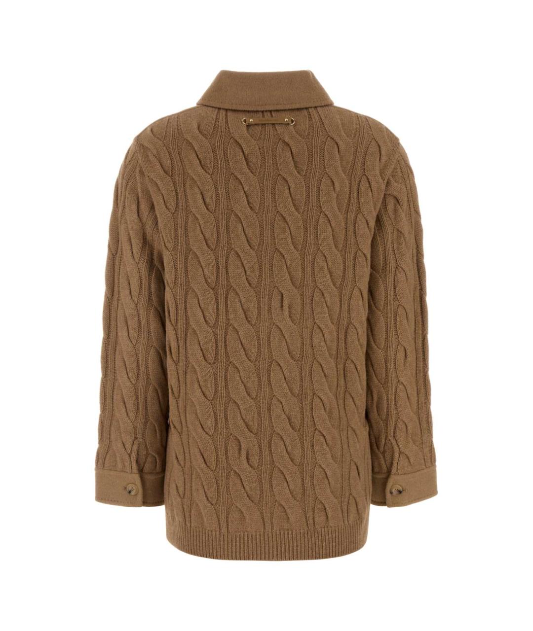 MAX MARA Бежевое шерстяное пальто, фото 2