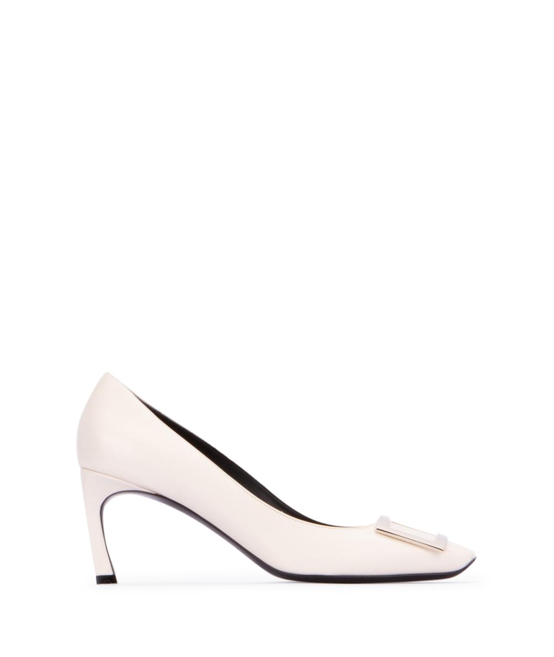 ROGER VIVIER Белые кожаные туфли, фото 1