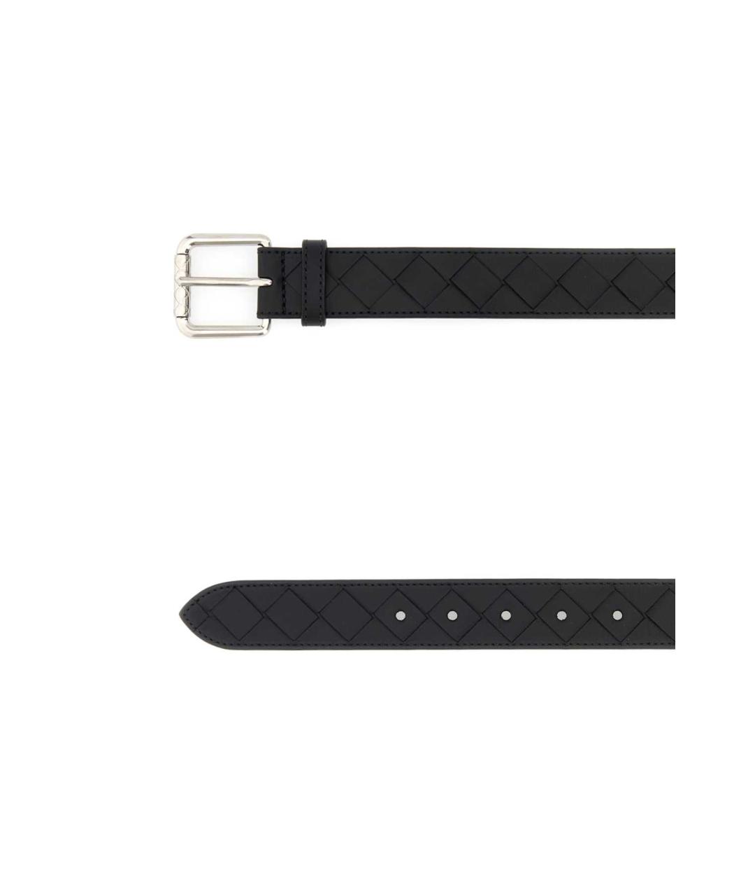BOTTEGA VENETA Черный кожаный ремень, фото 2