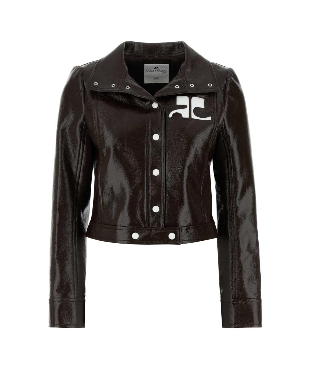 COURREGES Коричневая хлопковая куртка, фото 1