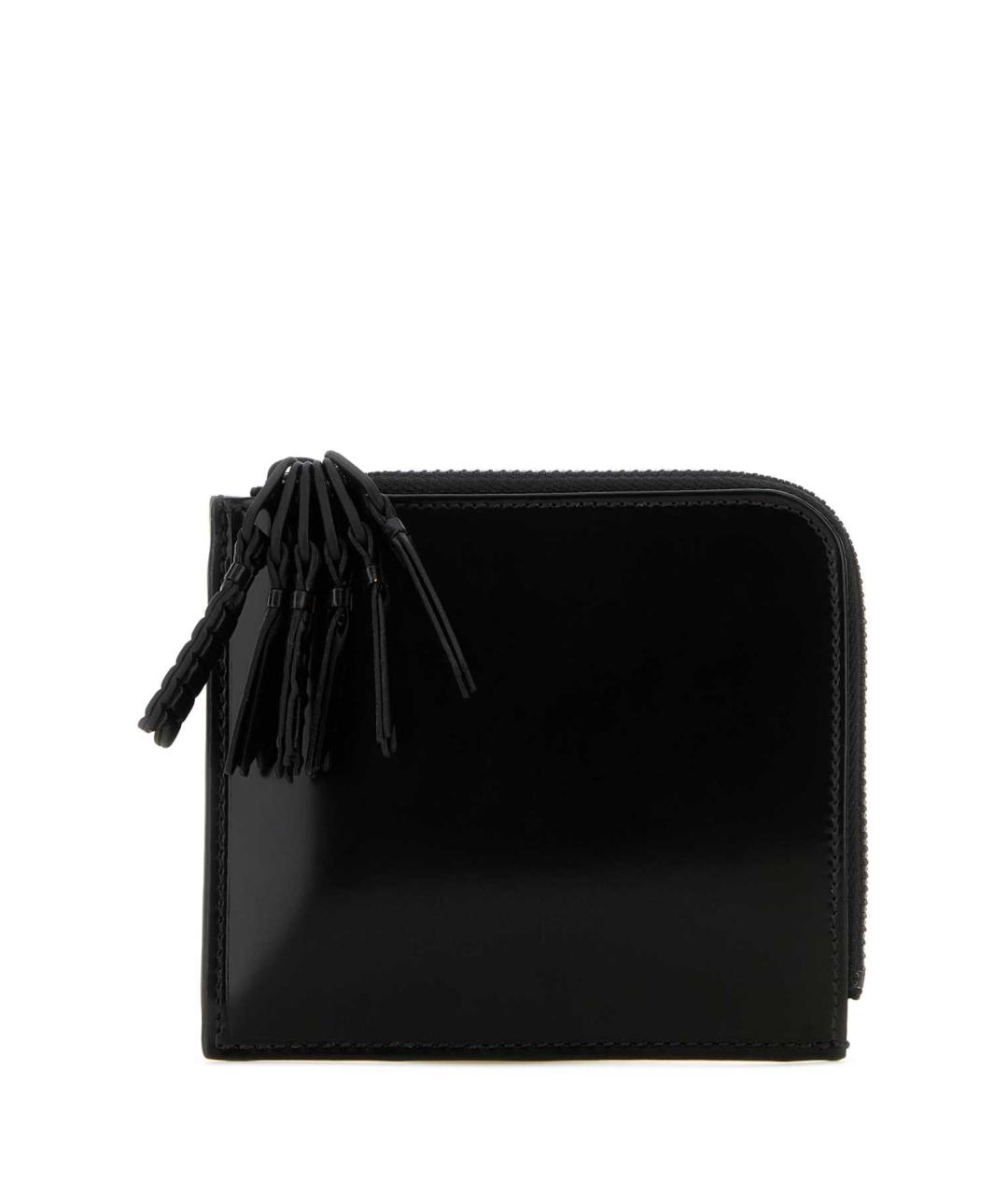 COMME DES GARÇONS Черный кожаный кошелек, фото 1