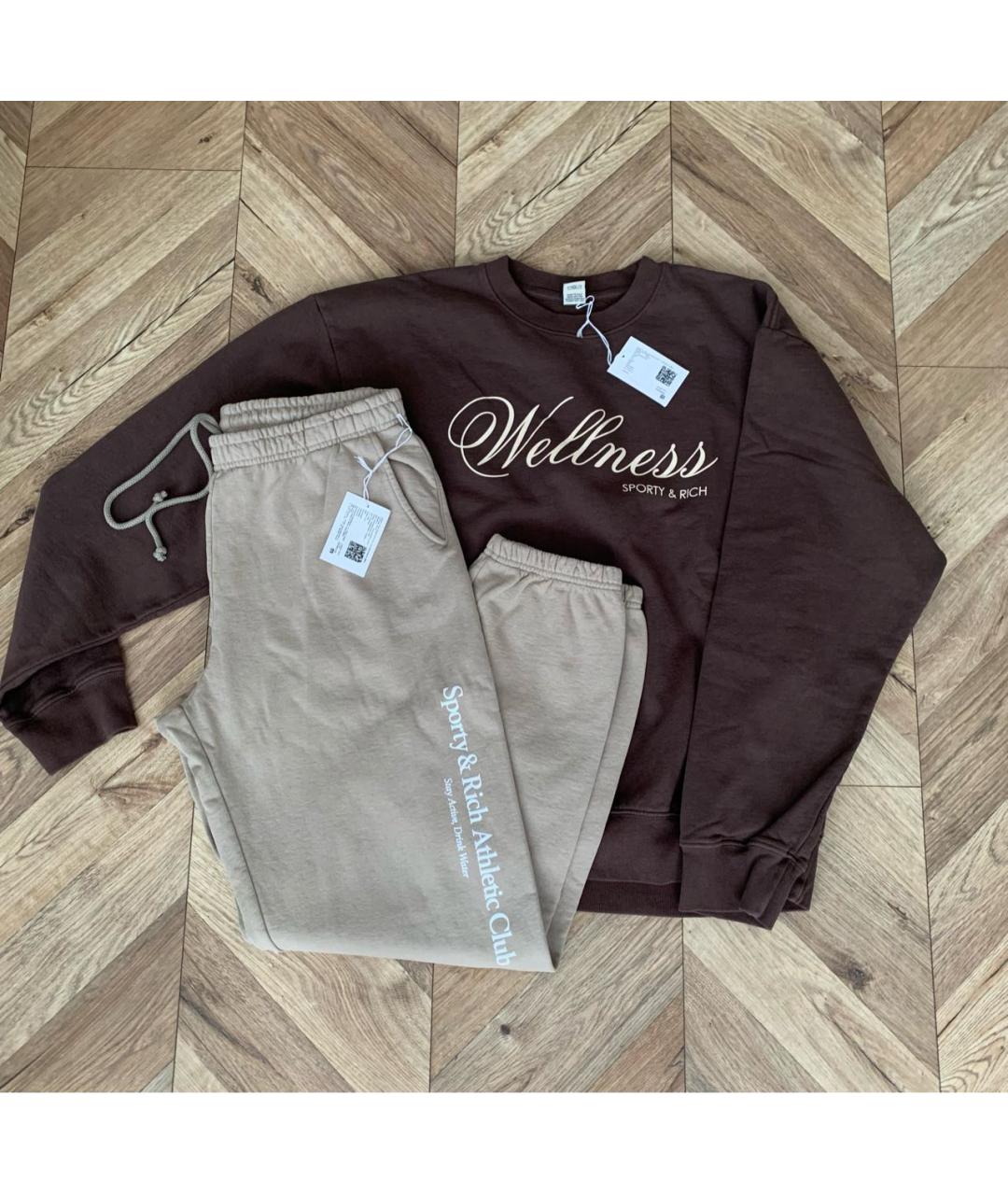 SPORTY AND RICH Мульти хлопковый спортивные костюмы, фото 3