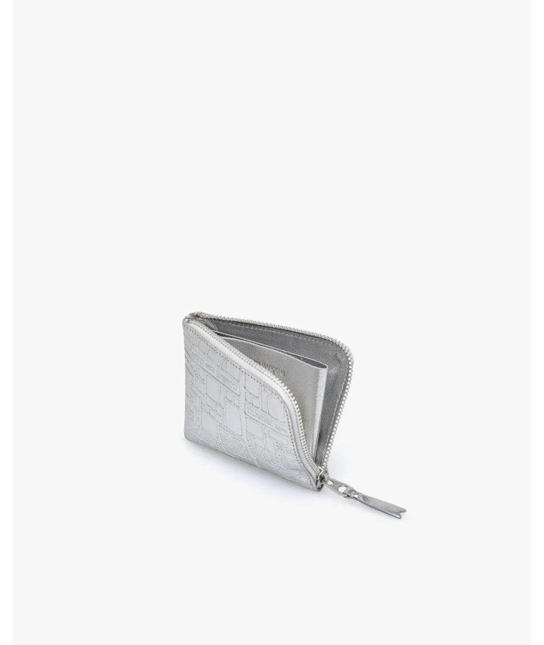 COMME DES GARÇONS Серебрянный кожаный кошелек, фото 3