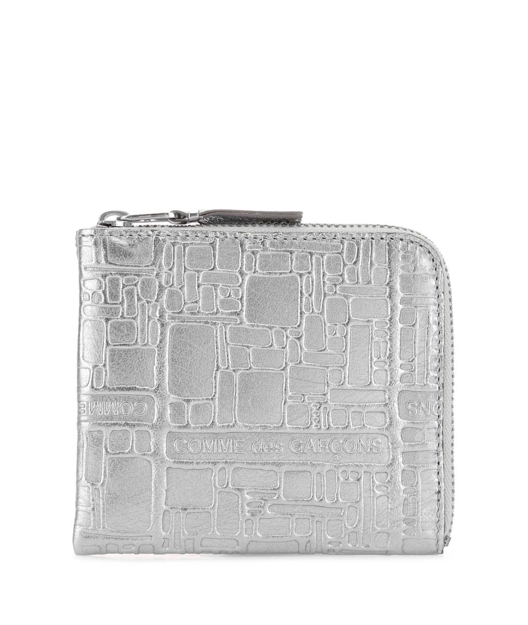 COMME DES GARÇONS Серебрянный кожаный кошелек, фото 1