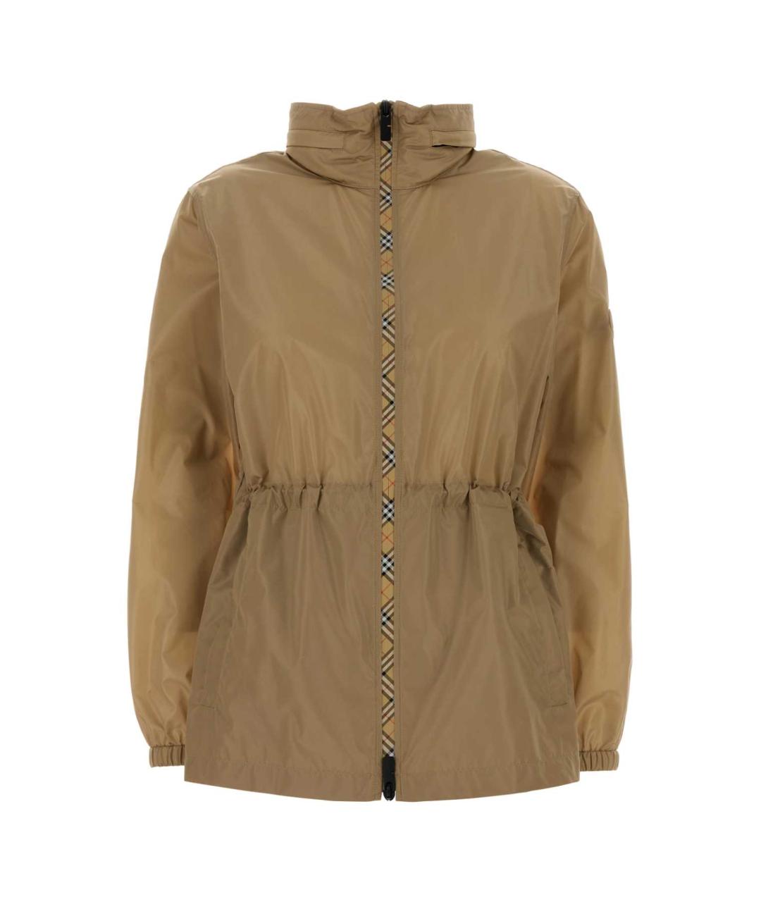 BURBERRY Бежевая полиамидовая куртка, фото 1