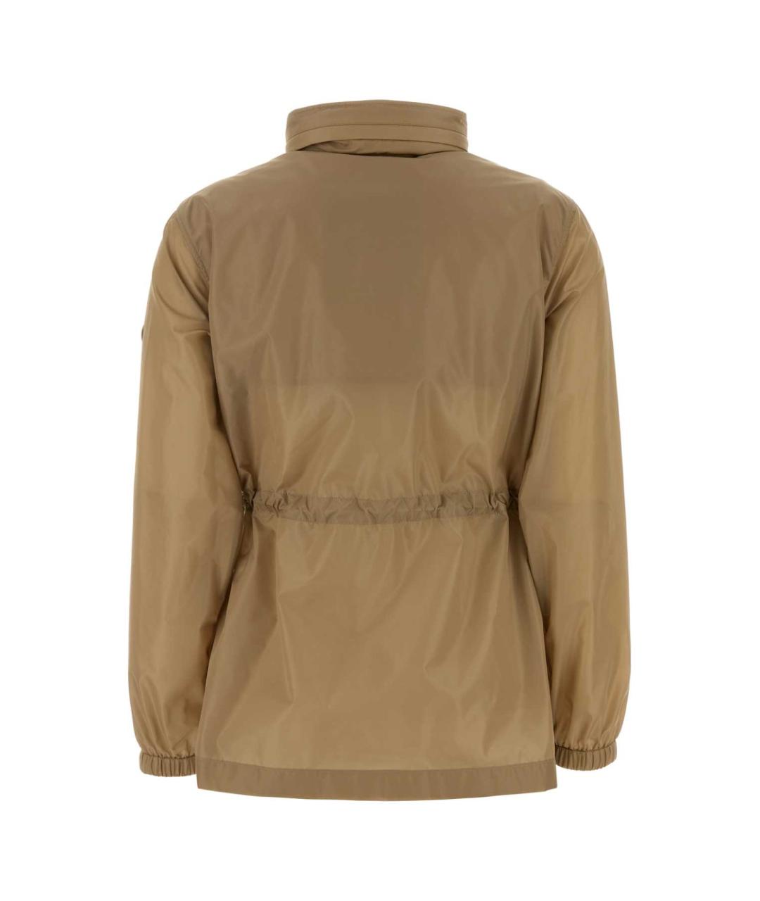 BURBERRY Бежевая полиамидовая куртка, фото 2