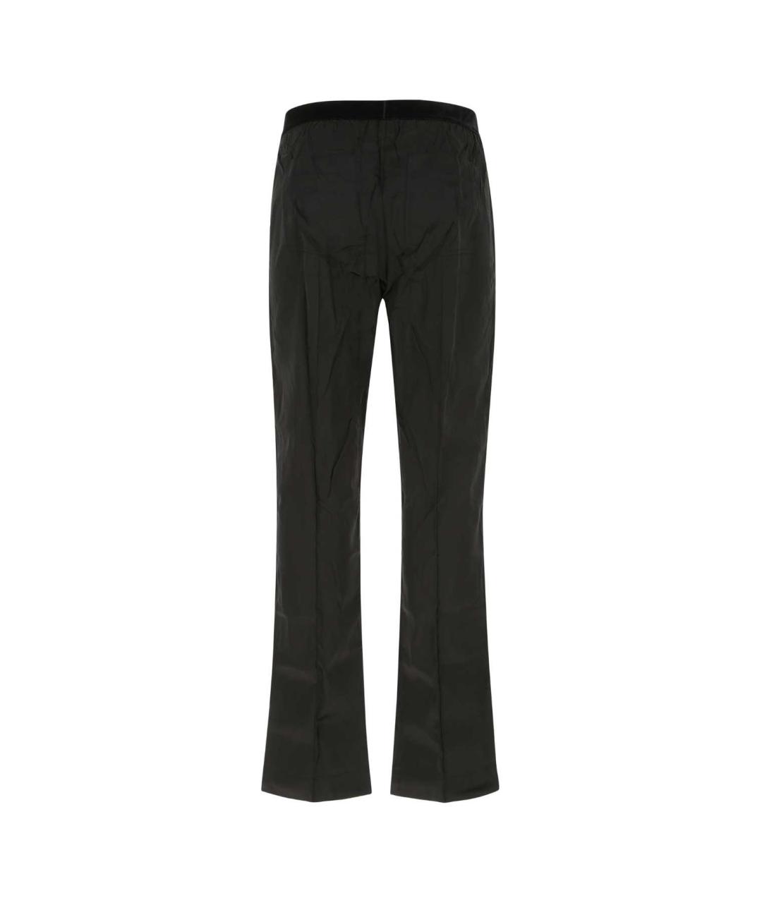 TOM FORD Черные шелковые повседневные брюки, фото 2