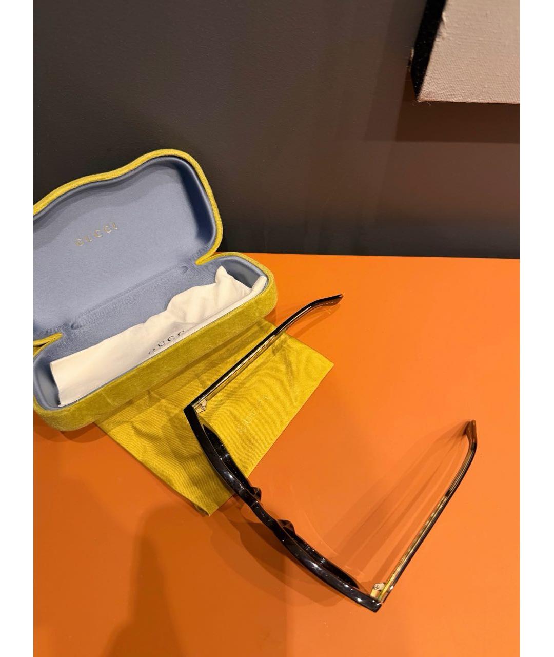 GUCCI Черные пластиковые солнцезащитные очки, фото 4