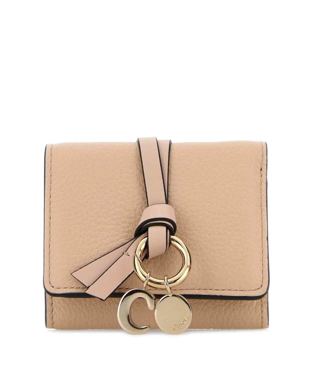 CHLOE Бежевый кожаный кошелек, фото 1