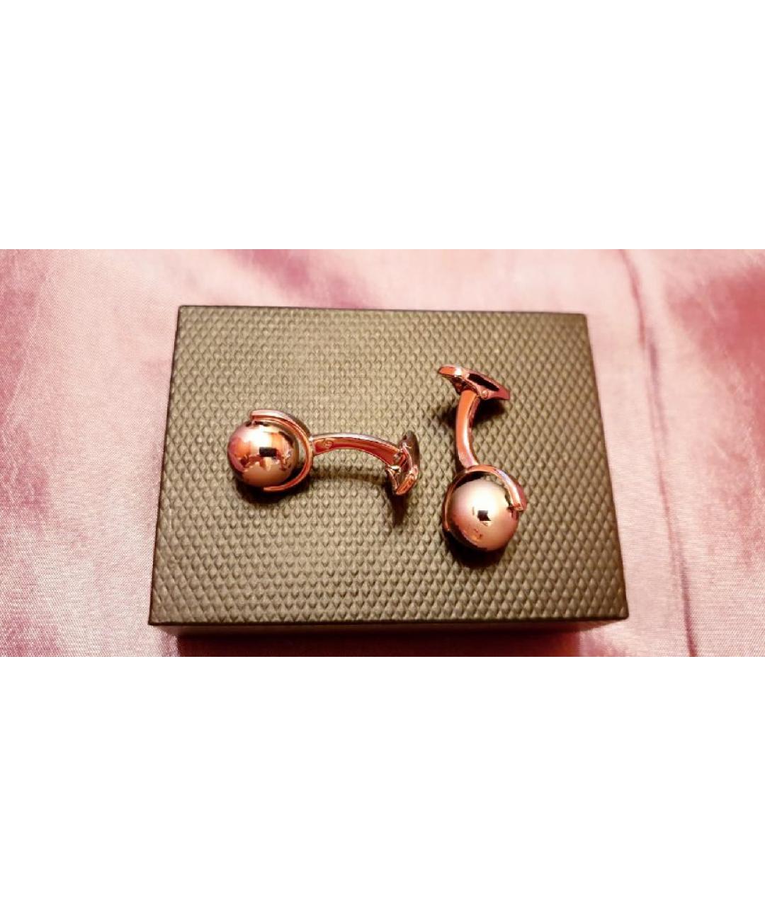 DUNHILL Серебряные с серебряным покрытием запонки, фото 10