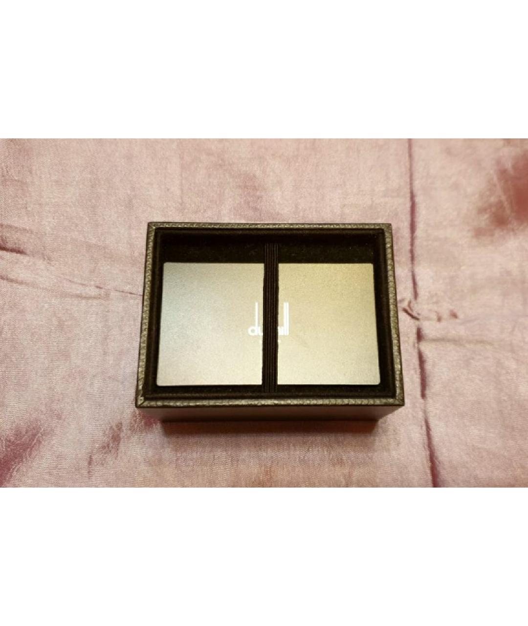 DUNHILL Серебряные с серебряным покрытием запонки, фото 7