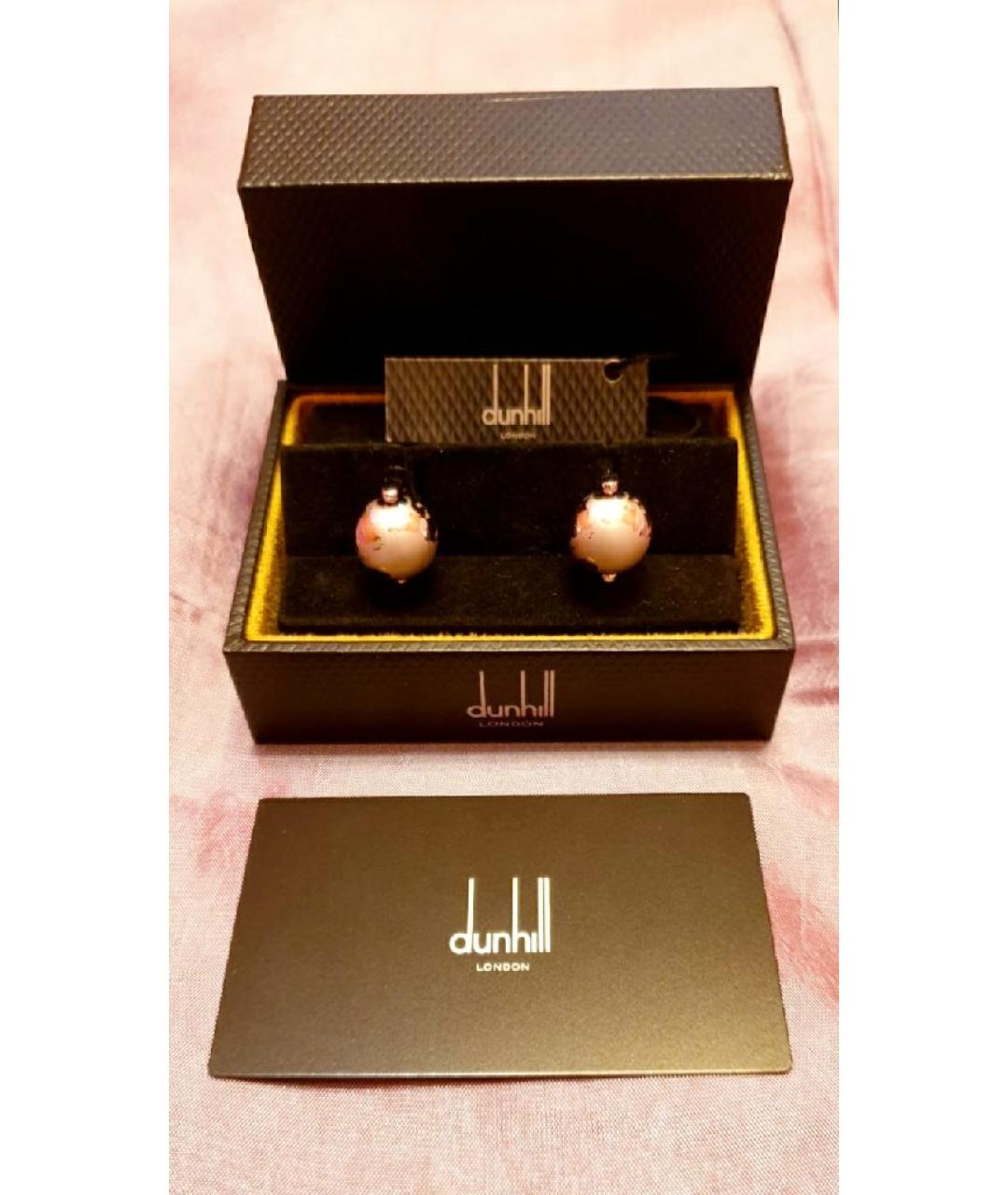 DUNHILL Серебряные с серебряным покрытием запонки, фото 3