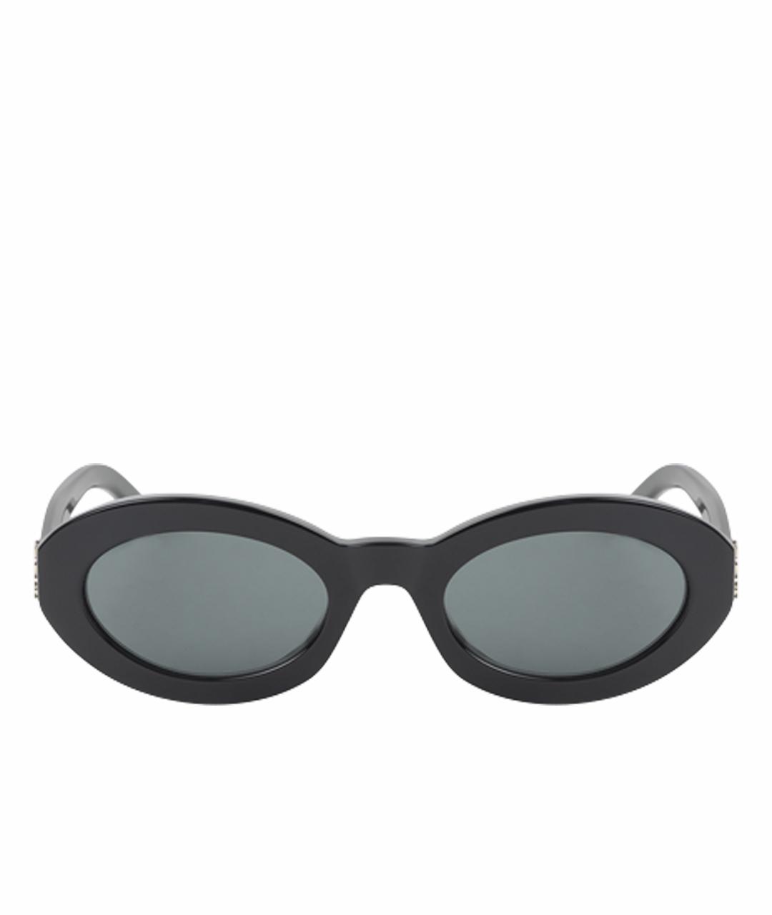 SAINT LAURENT Черные пластиковые солнцезащитные очки, фото 1