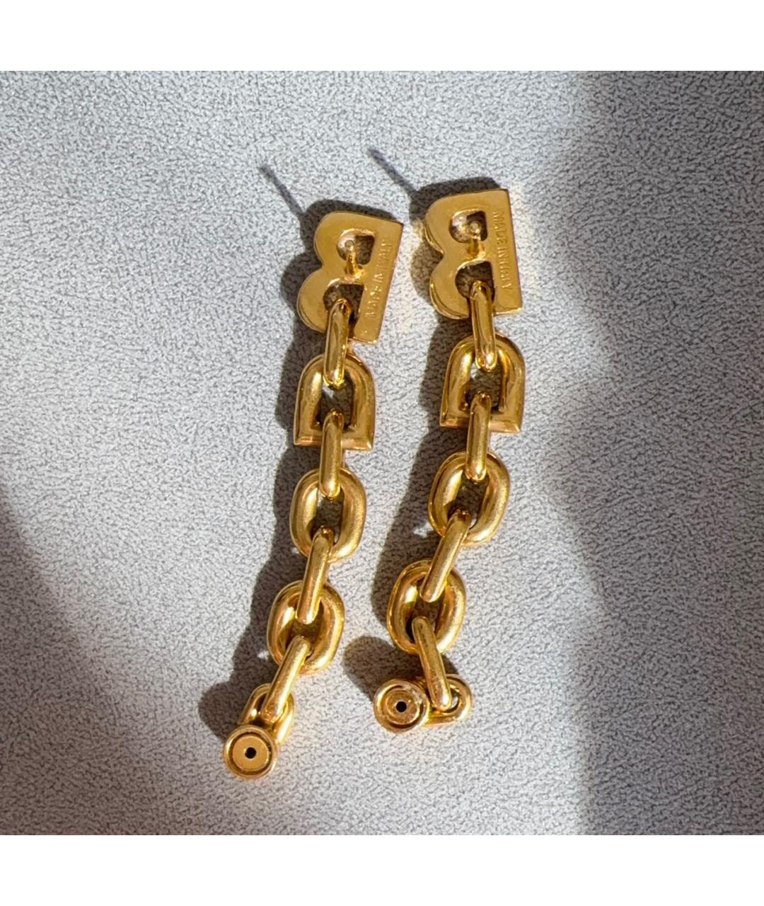 BALENCIAGA Золотые серьги, фото 2