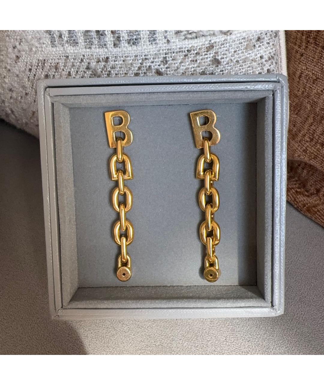 BALENCIAGA Золотые серьги, фото 7