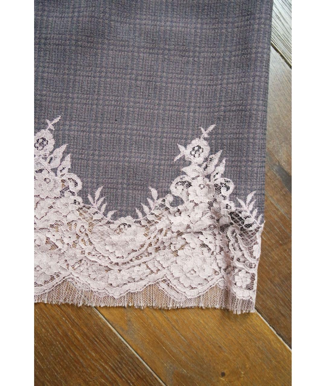 LOUIS VUITTON Розовая шерстяная юбка миди, фото 6