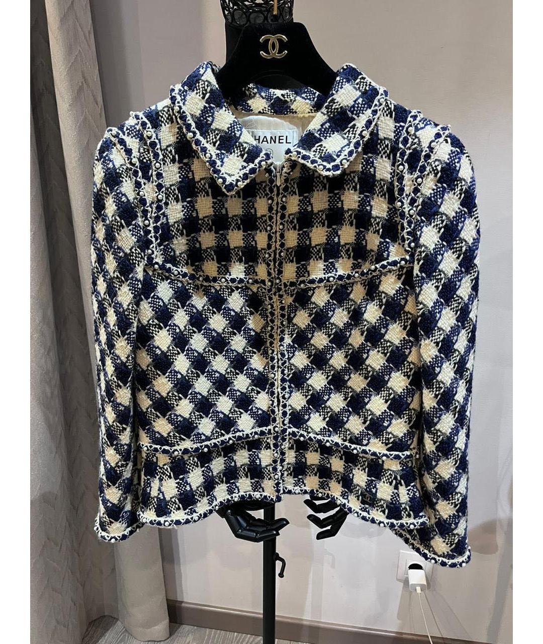 CHANEL Мульти шерстяной жакет/пиджак, фото 9