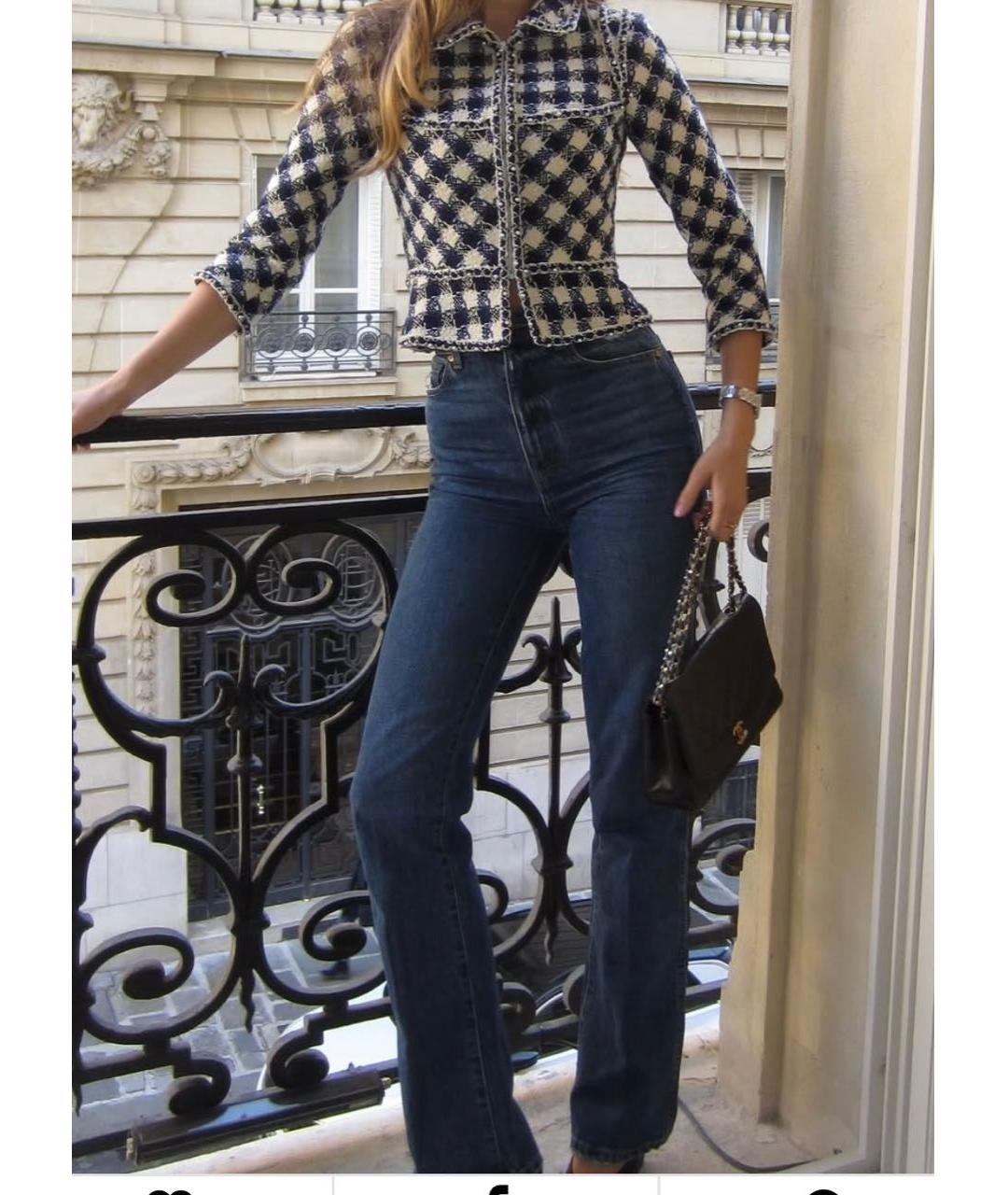 CHANEL Мульти шерстяной жакет/пиджак, фото 8