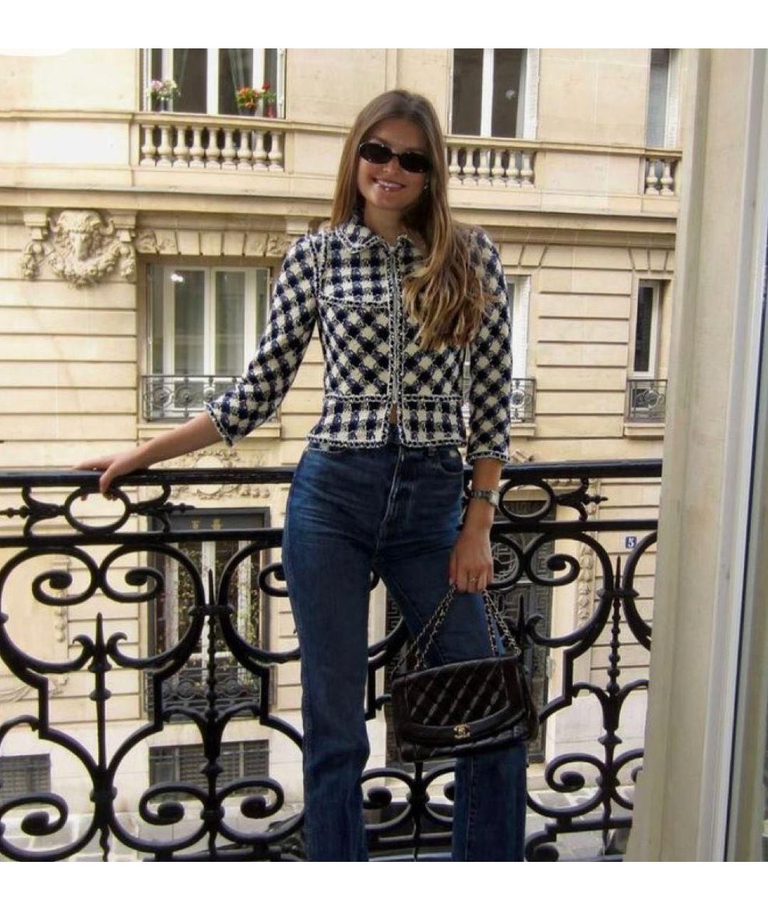 CHANEL Мульти шерстяной жакет/пиджак, фото 4